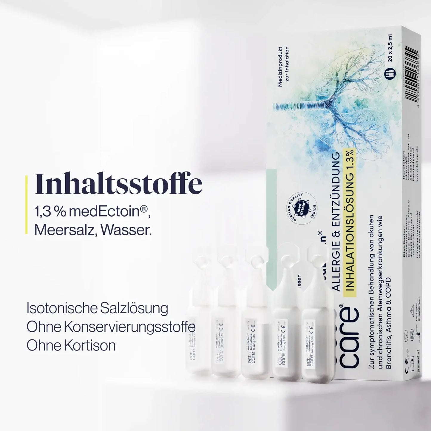 
                  
                    medEctoin® Allergie & Entzündung Inhalationslösung 1.3% (20 x 2,5 ml)
                  
                