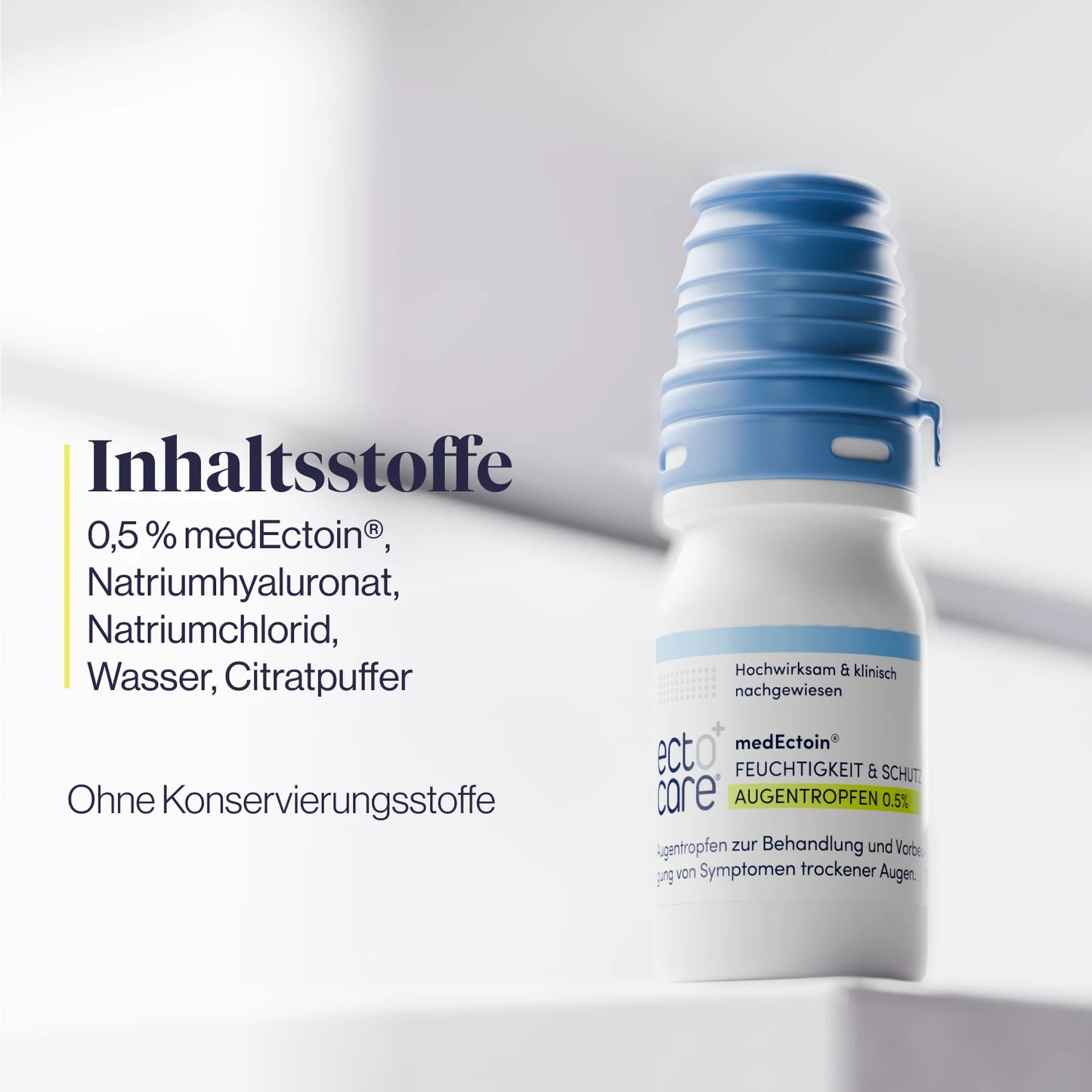 
                  
                    medEctoin® Feuchtigkeit & Schutz Augentropfen 0.5% 10ml
                  
                