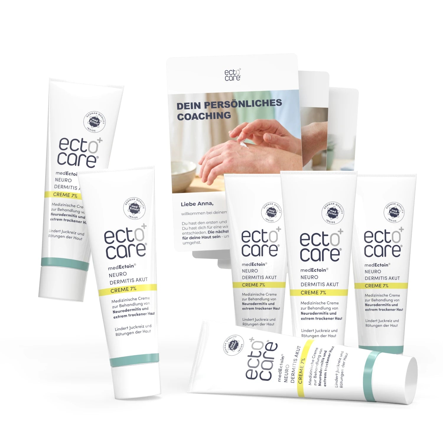 Neurodermitis Neustart-Paket (2x + 4x Akutcreme 7%) + 8-Wochen-Coaching